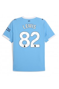 Manchester City Rico Lewis #82 Jalkapallovaatteet Kotipaita 2025-26 Lyhythihainen